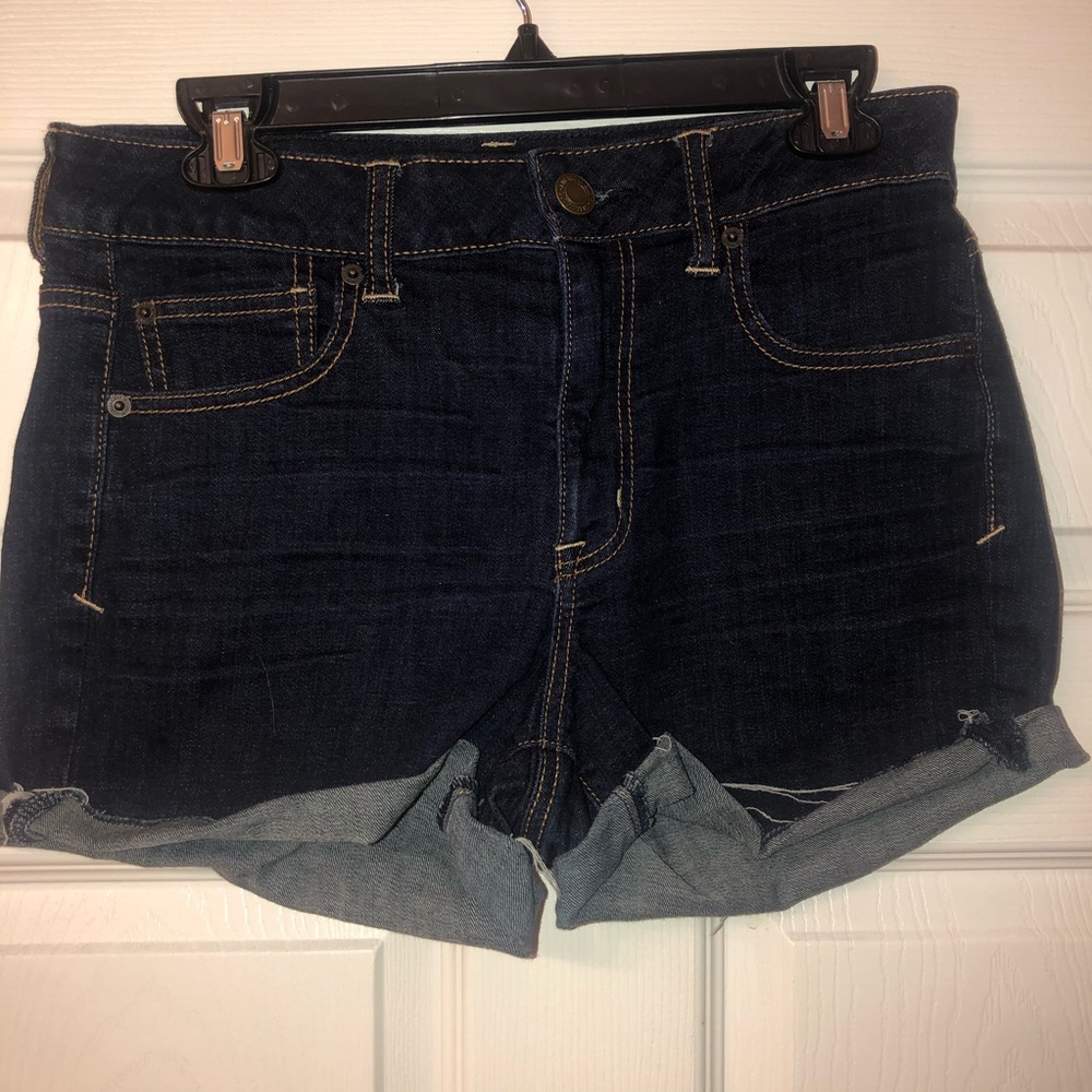 American Dark Washed Jean Shorts